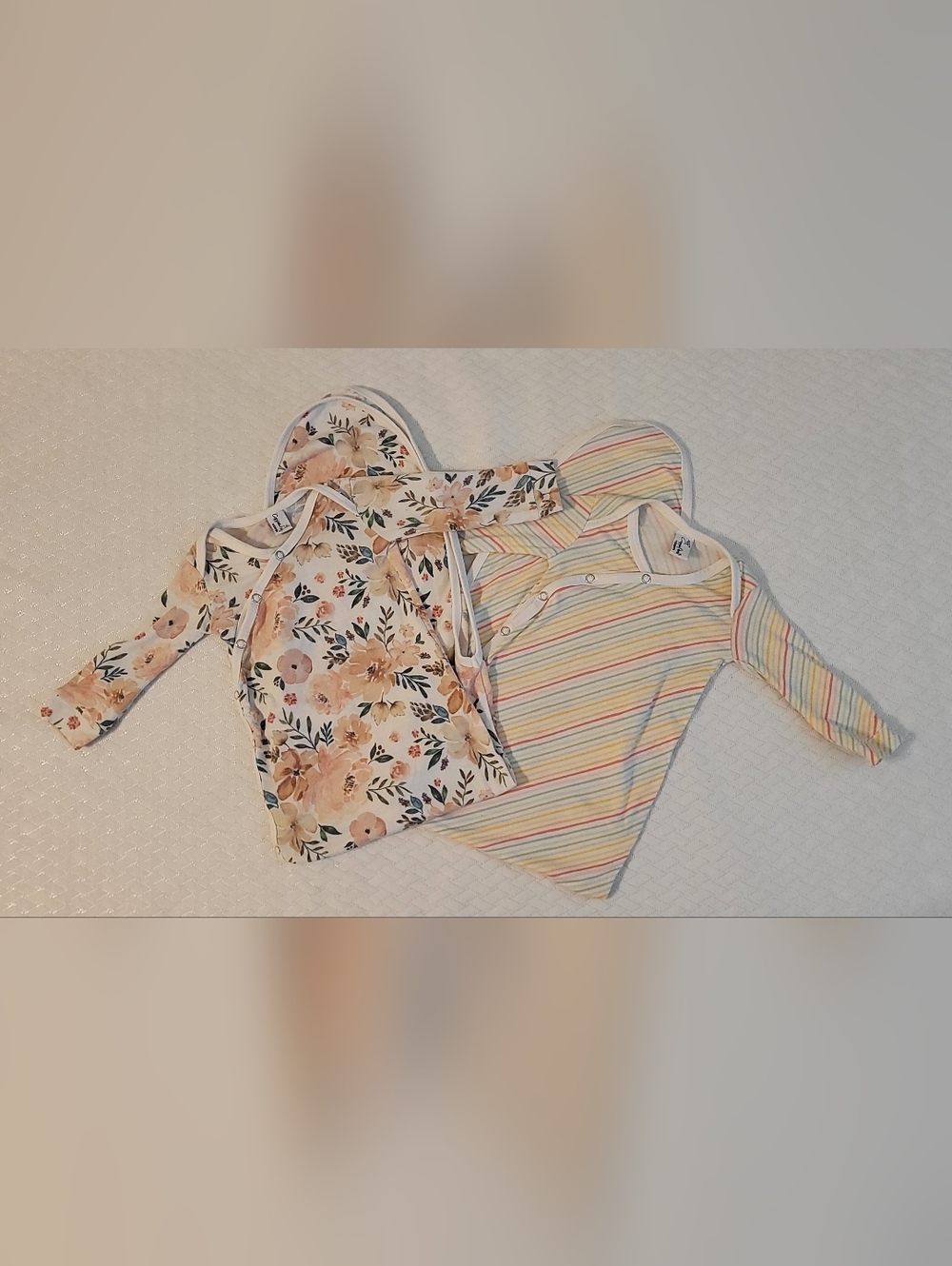 Copper Pearl, knotted gown, Newborn (Lot of 2)